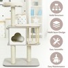 Costway 46'' Modern Wooden Cat Tree with Platform & Washable Cushions for Cats & Kittens - 4 of 4