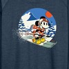 Women's - Disney - Minnie Ski Lightweight French Terry Wide Neck Long Sleeve Graphic Shirt - 2 of 4