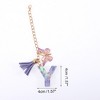 Unique Bargains Heart Sequin Letter Y Butterfly Tassel Water Cup Pendant Purple 1 Pc - 2 of 4