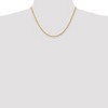 Black Bow Jewelry 3mm 10k Yellow Gold D/C Quadruple Rope Chain Necklace - 2 of 4