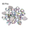 Unique Bargains Acrylic Flat Back Heart Face Painting Jewelry Rhinestone 60 Pcs - 3 of 4