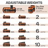 Adjustable Ankle Weights 1 Pair 2 4 6 8 10 Lbs Leg Weight Straps for Women Men - 4 of 4