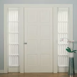 72"x28" Emily Sheer Voile Rod Pocket Door Sidelight Curtain Panel - No. 918
