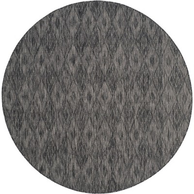 Courtyard Cy8522 Power Loomed Indoor/outdoor Area Rug - Black/black - 5 ...