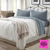 Ultra-Soft Cotton Heathered Melange Jersey Knit Sheet Set - Great Bay Home - 2 of 4