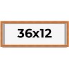 PosterPalooza | Panoramic Flat Brown Picture Frame - UV Acrylic, Foam Board Backing, Hanging Hardware - 2 of 4