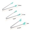 Unique Bargains Stainless Steel Silicone Tips Heart Hand Glove Shape Mini Food Tongs 3 Pcs - 2 of 4