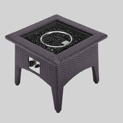  Vivacity Outdoor Patio Fire Pit Table Espresso - Modway 