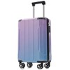 Whisen 3-Piece Luggage Sets, ABS Hardside Spinner Suitcases with TSA Lock and Spinner Wheels, Checked & Carry on Luggages - Lilac & Blue - 3 of 4