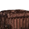 Acme Furniture Versailles Accent Chair Fabric/Cherry Oak Finish - 4 of 4