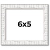 PosterPalooza | Photo Size Textured White Picture Frame - UV Acrylic, Foam Board Backing, Hanging Hardware - 2 of 4