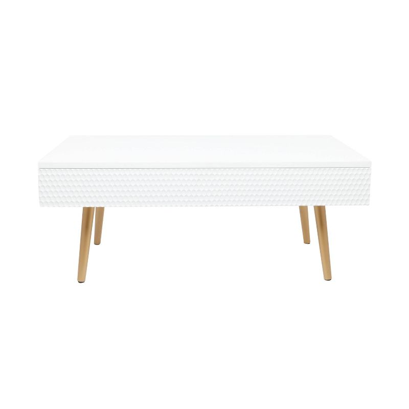 Contemporary Wood Coffee Table White - Olivia &#38; May, 3 of 30
