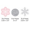 Big Dot of Happiness Pink Winter Wonderland - Paper Straw Decor - Holiday Snowflake Birthday Party or Baby Shower Striped Decorative Straws -Set of 24 - 2 of 4