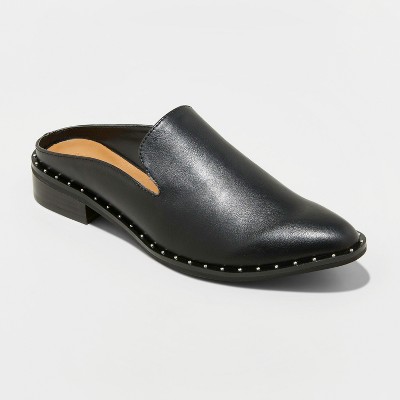 black studded clogs