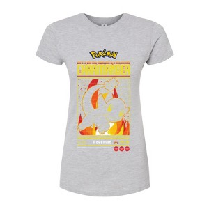 Women's - Pokémon - Charmander Retro Gamer Fitted Graphic T-Shirt - 1 of 3