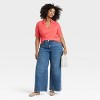 Women's Short Sleeve Ribbed Polo Shirt - Ava & Viv™ - 3 of 3