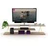 Vynxaria Tars Mid-Century Modern TV Stand ¨C 56" Open Storage with 4 Shelves - 4 of 4