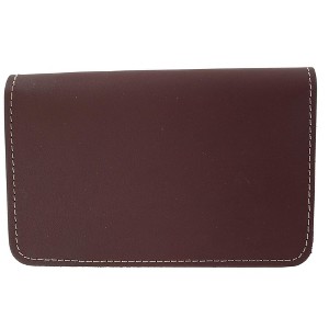 CTM Leather Top Stub Checkbook Cover Wallet - 1 of 4