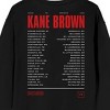 Kane Brown Drunk or Dreaming Tour Adult Black Crew Neck Sweatshirt - 4 of 4