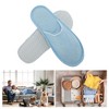 Unique Bargains Linen Closed Toe Slippers Disposable Slippers 1 Pair - 4 of 4
