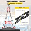VEVOR Chain Sling, 5/16 inch x 5 ft Lifting Chains with Hooks, G80 Engine Chain Hoist Lifts, 11000 lbs/5 Ton Capacity, Black&Red - 4 of 4