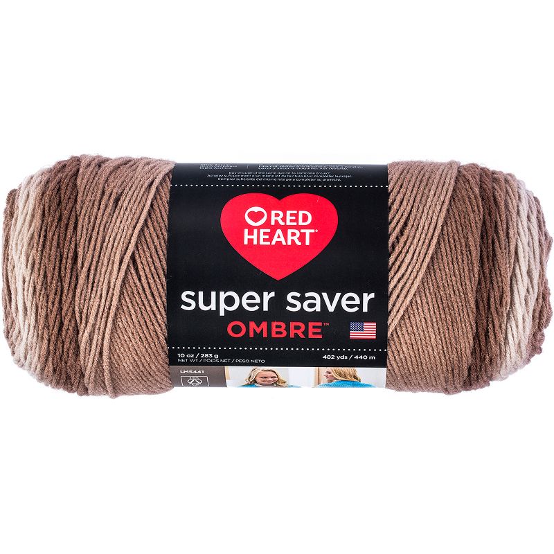 Red Heart Super Saver Ombre Yarn, 1 of 3