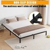 Heavy-duty bed frame with storage space, metal platform base with steel support bars, quiet, easy to assemble, no box spring required - 4 of 4