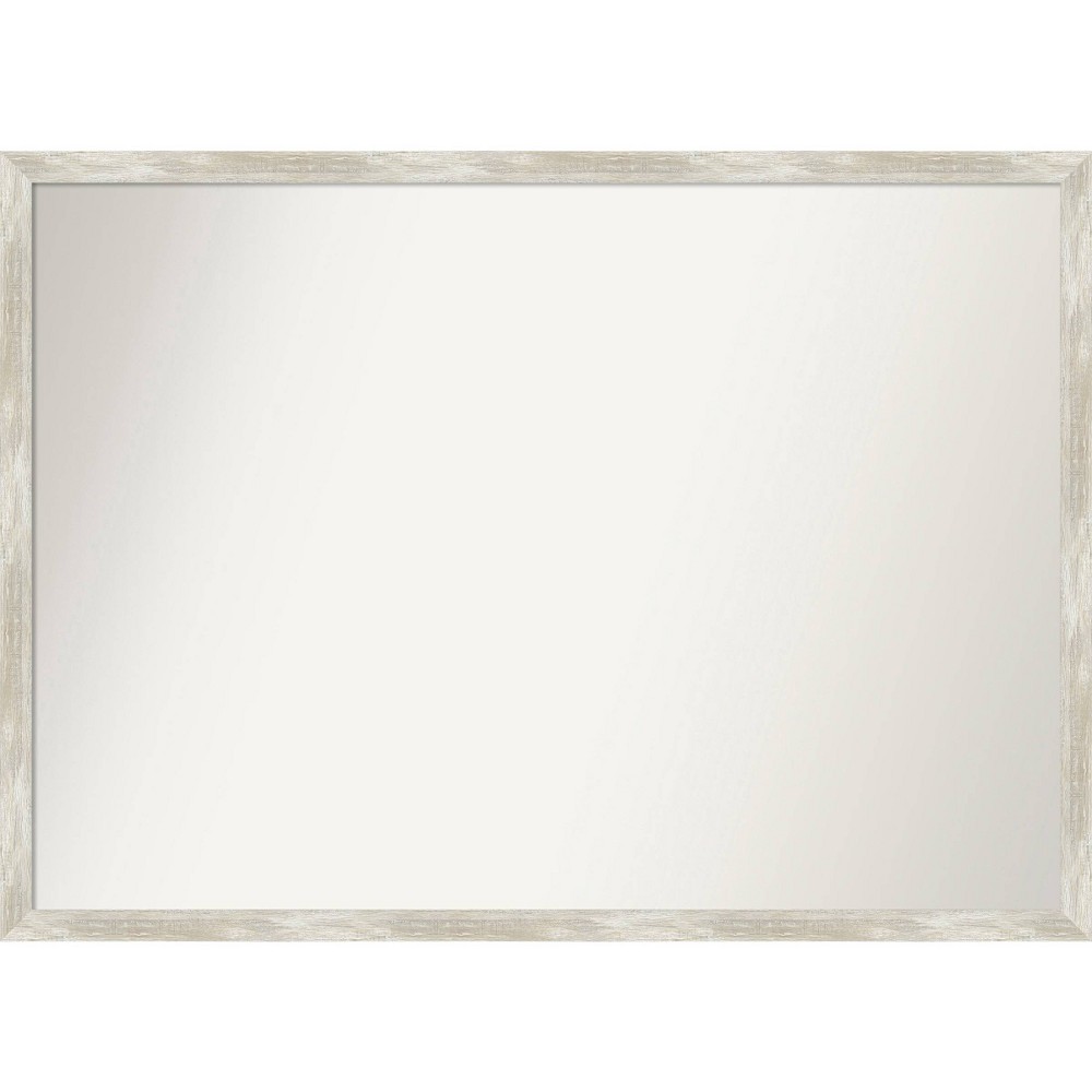 Photos - Wall Mirror 40" x 29" Non-Beveled Crackled Metallic Narrow  - Amanti Art