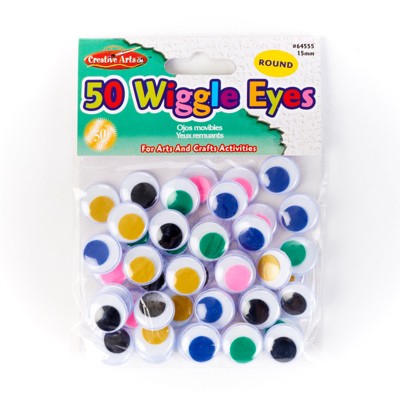 Charles Leonard WIGGLE EYES ROUND 15MM ASST 50CT (Pack of 10)