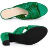 Allegra K Women's Slouches Crisscross Strap Slip-on Block Heel Slide Sandals - 4 of 4