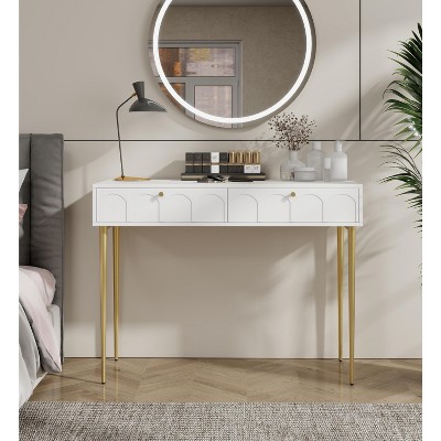 Bella Depot Sofa Table Dressing Table with Metal Legs