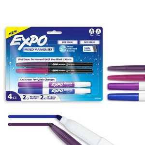 Expo 4ct Asst Dry Erase Marker Purple - 1 of 4