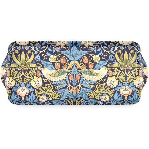 Pimpernel Morris and Co Strawberry Thief Melamine Sandwich Tray - 16.25" x 6.5" - image 1 of 4