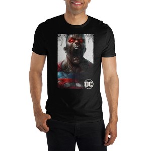 Mens DC Comic Book Superman Zombie Black Graphic Tee - 1 of 1
