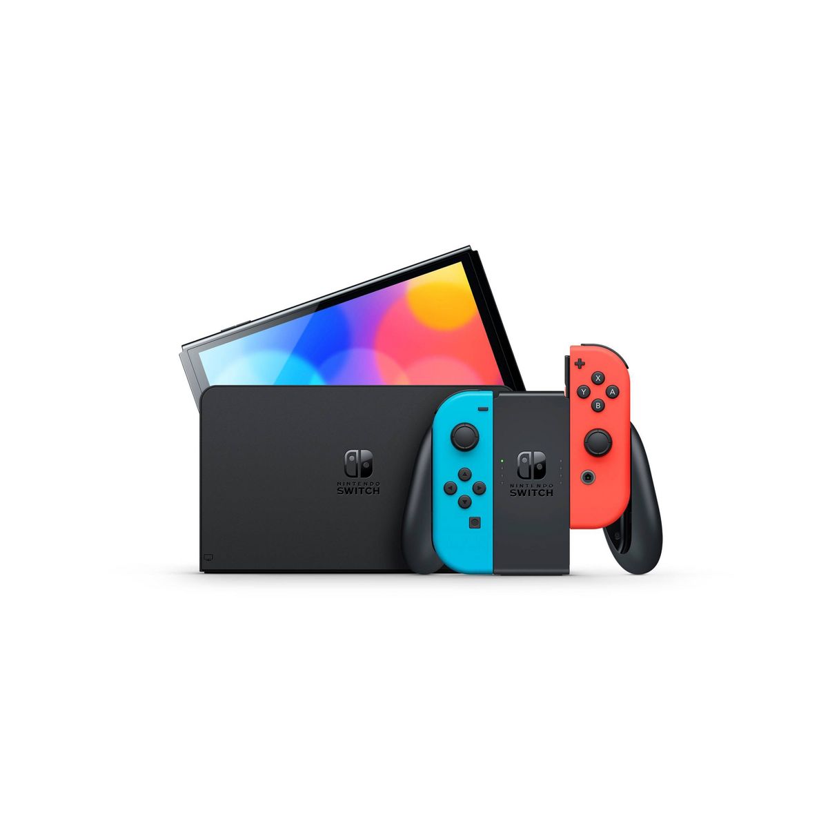 Nintendo Switch - OLED Model with Neon Red & Neon Blue Joy-Con - thumbnail 2