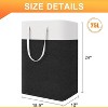 laundry basket 3-Pack, laundry hamper, Hamper with handles, collapsible laundry baskets, Waterproof dirty clothes hamper - 2 of 4