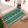 Coolmee Christmas Washable Rugs Snowflake Rug Non Slip Soft Non Shedding Indoor Holiday Decor Carpet for Living Room Bedroom - 3 of 4