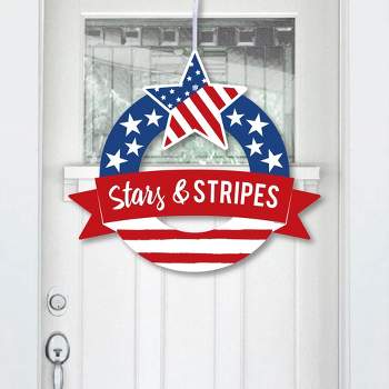 Pompotops United States Independence Day Simulation T Ulip Garland Door Hanging Decoration
