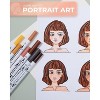 Ohuhu Skin Tone Markers 36 Colors: Dual Tip Brush and Fineliner Markers for Adult Coloring Water Based Art Skintone Marker Pens Set - Maui - 4 of 4