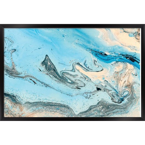 Trends International Frosted Art Trend - Marble Framed Wall Poster ...