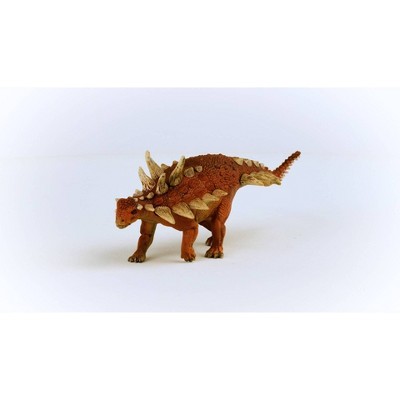 Gastonia Red and Beige Dinosaur Figurine with Spikes
