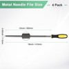 Unique Bargains Round Metal File High Carbon Steel Grip Handle Hand Files - 3 of 4
