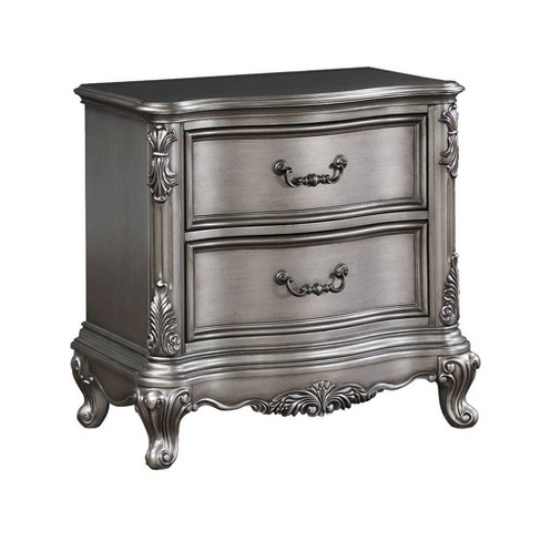 Acme Furniture Ariadne Nightstand Antique Platinum Finish - image 1 of 4