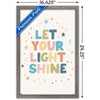 Trends International Let Your Light Shine Framed Wall Poster Prints Barnwood Framed Version 14.725" x 22.375" - 3 of 4