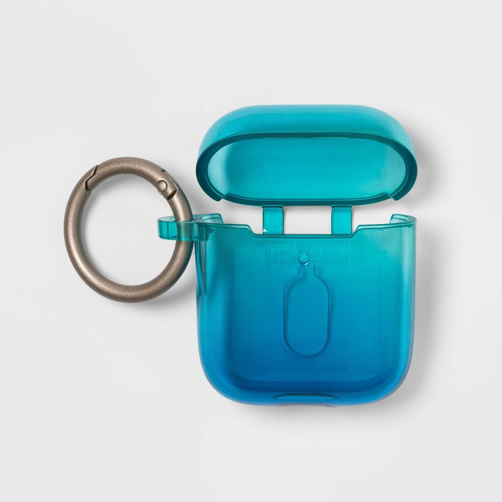 heyday Apple AirPods Gen 1/2 Case with Clip - Blue/Teal Gradient