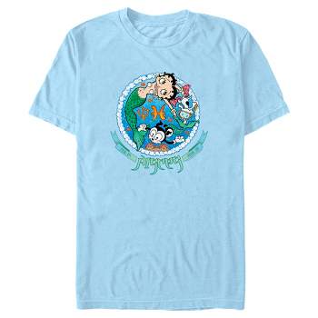 Men's Betty Boop Betty And Pudgy T-shirt - Light Blue - Small : Target