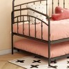 NicBex Twin Size Daybed, Metal Day Bed Frame with Twin Size Trundle, No Box Spring Needed, Black - 4 of 4