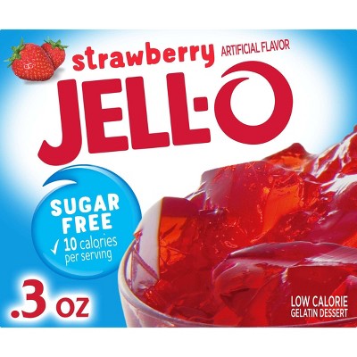 JELL-O Sugar-Free Strawberry Gelatin - 0.3oz