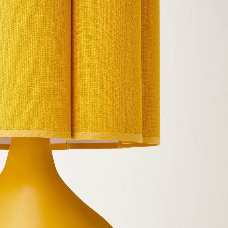 Floor Lamp Yellow Ceramic with Elongated Shade (Includes LED Light Bulb) - Opalhouse&#8482; designed with Jungalow&#8482;, 5 of 10