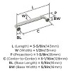 Amerock Cowrie Pull for Cabinets, Drawers, and Furniture - 3 of 4